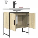 vidaXL Armoire lavabo de salle de bain chêne sonoma 60x33x60 cm