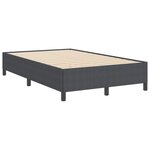 vidaXL Cadre de lit Gris Foncé 120x200 cm en Tissu Corde
