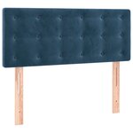 vidaXL Sommier à lattes de lit avec matelas et LED Bleu foncé 80x200cm