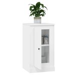 vidaXL Buffet blanc brillant 37 5x35 5x67 5 cm bois d'ingénierie