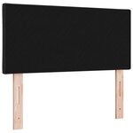Tête de lit vidaXL Design Blocs Diamants Noir 100 cm Tissu