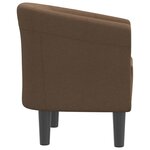 vidaXL Chaise cabriolet marron tissu