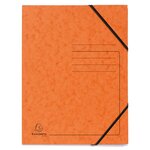 Pack De 5 Chemises À Élastique Sans Rabats Carte Lustrée 355gm2 - A4 - Couleurs Assorties - X 5 - Exacompta