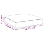 vidaXL Coussin Pallet pour siège Anthracite 80x80x12 cm Tissu Oxford
