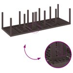 Ensemble de Salle à Manger de Jardin vidaXL 11 Pièces avec Coussins Marron Poly Rattan