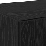 vidaXL Highboard Chêne Noir 70x42.5x185 cm Bois d'ingénierie