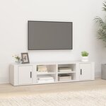 vidaXL Meubles TV 2 Pièces Blanc 80x31 5x36 cm Bois d'ingénierie