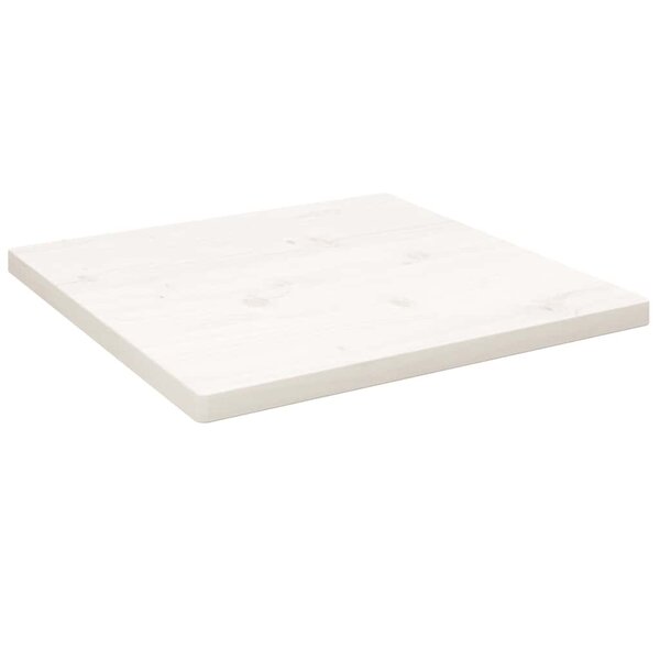 vidaXL Dessus de table blanc 40x40x2 5 cm bois de pin massif