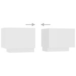 vidaXL Meuble TV Blanc 100x35x40 cm Aggloméré