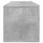 vidaXL Meuble TV Gris béton 100x30x30 cm Bois d’ingénierie