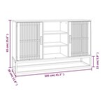 vidaXL Buffet noir 105x30x65 cm bois d'ingénierie