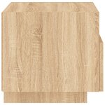 vidaXL Armoires de chevet avec lumières LED 2 Pièces chêne sonoma