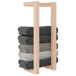 vidaXL Porte-serviette 23x18x60 cm Bois de pin massif