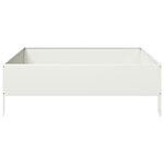 vidaXL Lit surélevé de jardin blanc 100x100x33 5 cm acier