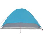 vidaXL Tente de camping à dôme 6 personnes bleu imperméable