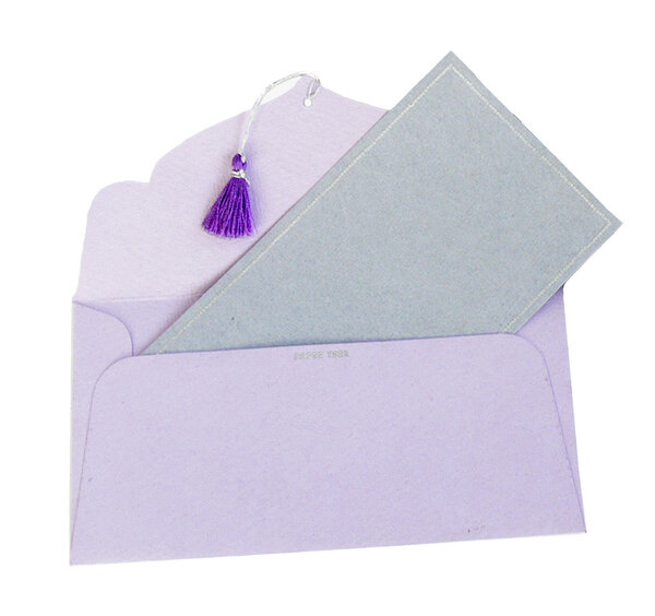 Carte 19x10cm Gris/Argent 5 pièces