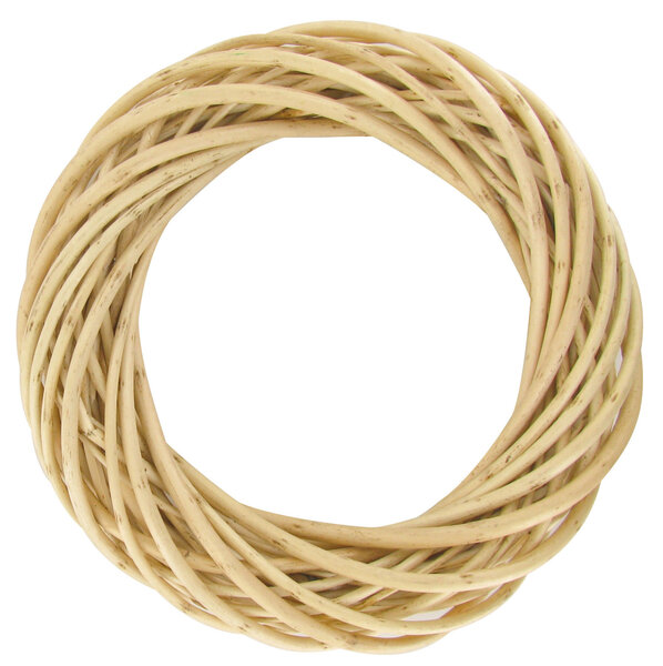 Couronne en osier naturel 20 x 4 cm