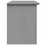 vidaXL Meuble TV avec 2 tiroirs BODO gris bois de pin massif