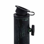 vidaXL Socle de parasol vert 12 kg 49 cm fonte