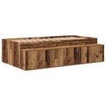 vidaXL lit de rangement en vieux bois 80x200 cm