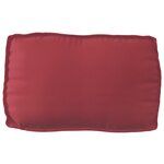 vidaXL Coussin Palette pour Dossier Rouge Vin 70x40x12 cm Tissu Oxford