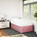 vidaXL Cadre de lit Rose 80x200 cm Velours