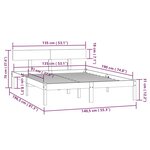 vidaXL Cadre de lit sans matelas blanc bois de pin massif