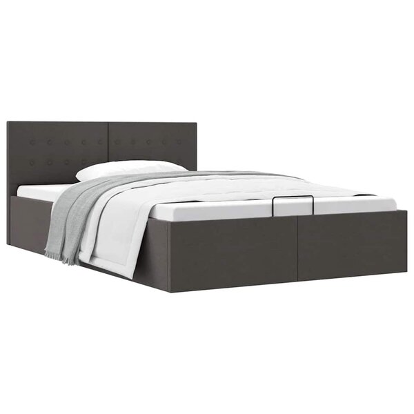 vidaXL Cadre de lit à rangement hydraulique sans matelas 140x200 cm