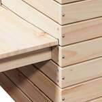 vidaXL Banc avec jardinières 167 5x60x65 cm bois massif de pin