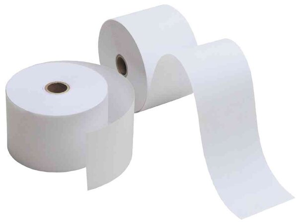 Pack de 5 Rouleaux thermiques, 57mm x 25m x 12mm,sans bois blanc KORES