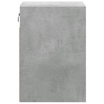 vidaXL Meuble TV mural avec lumières LED gris béton 41x31x45 cm