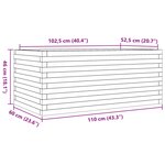 vidaXL Jardinière 110x60x46 cm bois de pin massif