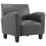 vidaXL Chaise Gris Similicuir