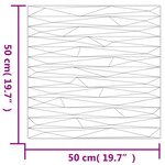 vidaXL Panneaux muraux 24 Pièces noir 50x50 cm XPS 6 m² pierre