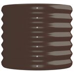 vidaXL Lit surélevé de jardin Acier enduit de poudre marron