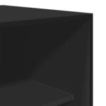 vidaXL Garde-robe Noir 50 x 50 x 200 cm Bois d'ingénierie