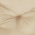 vidaXL Coussins de palette lot de 6 beige 50x50x7 cm tissu oxford