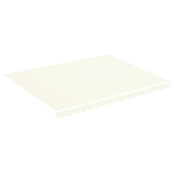 vidaXL Tissu de remplacement pour auvent Crème 4 5x3 5 m