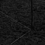 vidaXL Tapis shaggy PAMPLONA poils longs moderne noir 80x150 cm