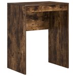 vidaXL Bureau avec rangement Chêne fumé Bois d'ingénierie