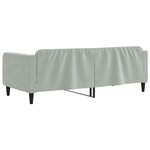vidaXL Lit de repos gris clair 90x190 cm velours