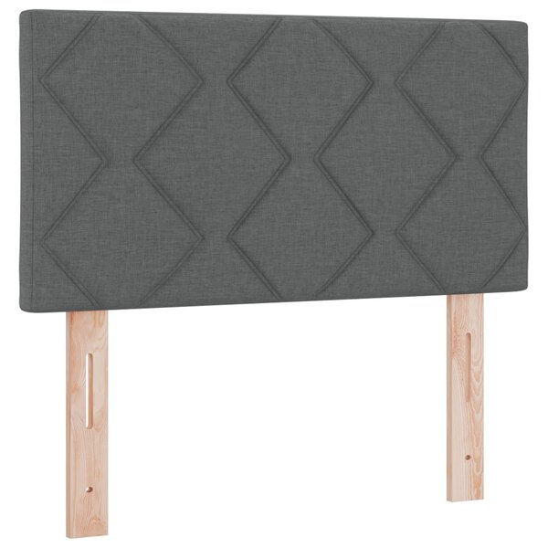 Tête de lit vidaXL Design à blocs diamant Gris foncé 80 cm Tissu