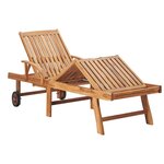 vidaXL Chaises longues lot de 2 Bois de teck solide