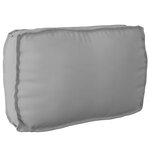 vidaXL Coussin de palette pour dossier Gris 70x40x12 cm Tissu Oxford