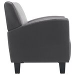 vidaXL Chaise Gris Similicuir