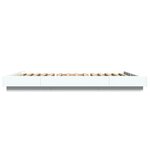 vidaXL Cadre de lit avec lumières LED sans matelas blanc 120x200 cm