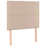 vidaXL Sommier à lattes de lit avec matelas Cappuccino 90x200 cm