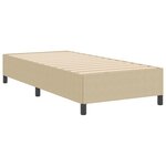 vidaXL Cadre de lit Vert clair Gris 100x200 cm Tissu côtelé