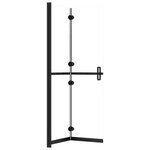 vidaXL Paroi de douche pliable Verre ESG transparent 110x190 cm