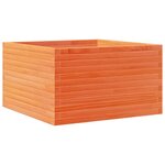 vidaXL Jardinière cire marron 80x80x45 5 cm bois de pin massif